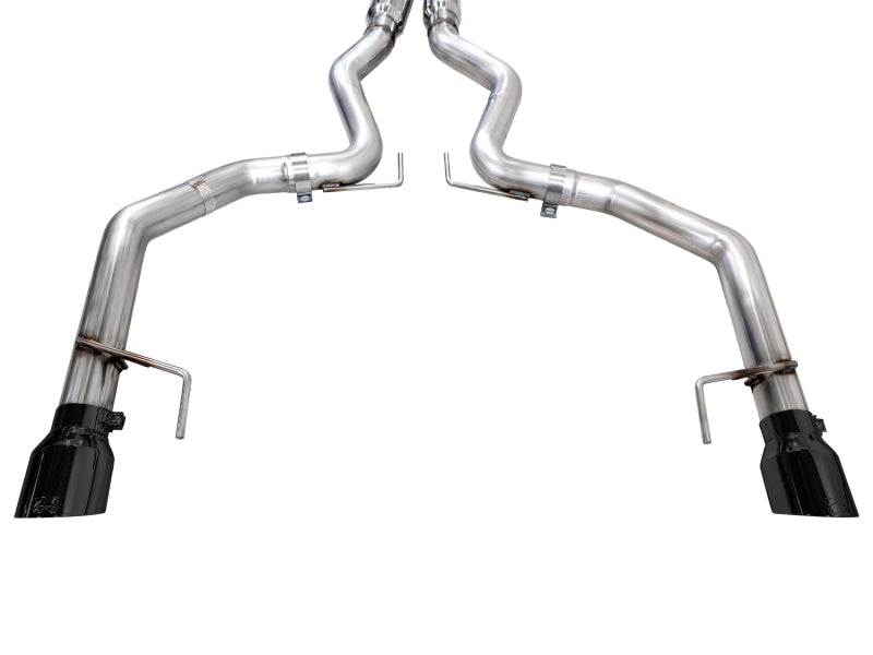 2024 Ford Mustang GT Fastback S650 RWD AWE 3020-33650 Track Edition Exhaust - Dual Diamond Black Tips