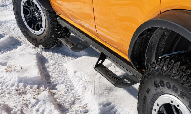 21-22 Ford Bronco 4 Door N-Fab PRF2172B-TX Predator Pro Step System - Textured Black