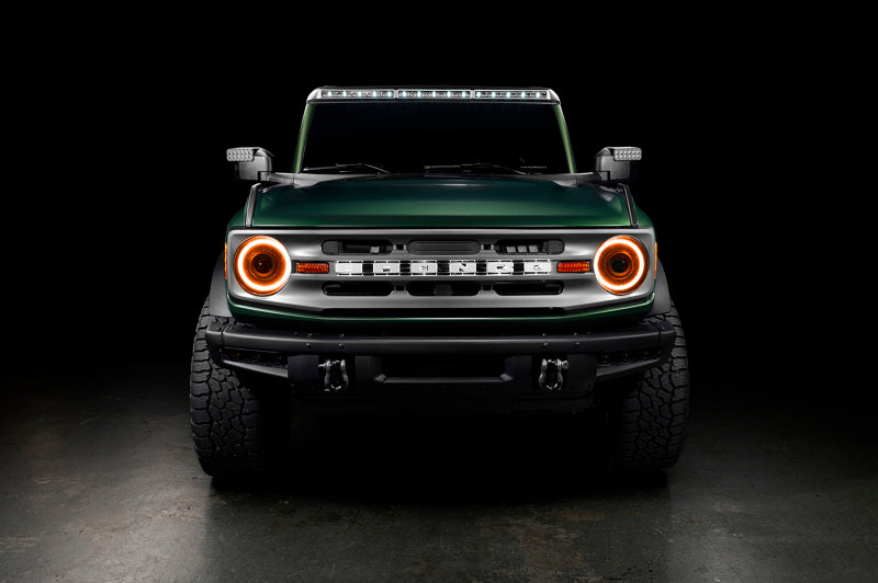 21-23 Ford Bronco Oracle Lighting 5886-023 Oculus Bi-LED Projector Headlights-Amber/White Switchback