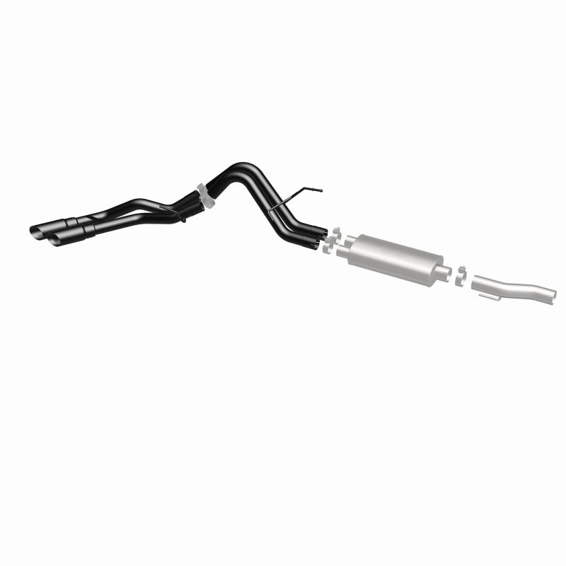 10-14 Ford Raptor V8 6.2L MagnaFlow 15366 SYS Cat-Back 2.5/3in Black Dual Same Side Exit Rear 3.5 Tips