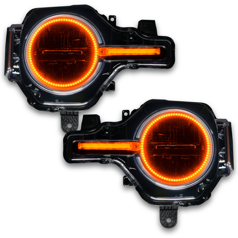 21-24 Ford Bronco Oracle 1471-334 Headlight Halo Kit w/DRL Bar - Base Headlights ColorSHIFT® - w/ No Controller