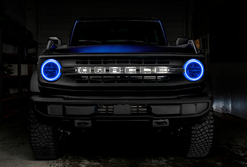 21-24 Ford Bronco Oracle 1470-504 LED Headlight Halo Kit - Base Headlights - ColorSHIFT® w/ Simple Controller