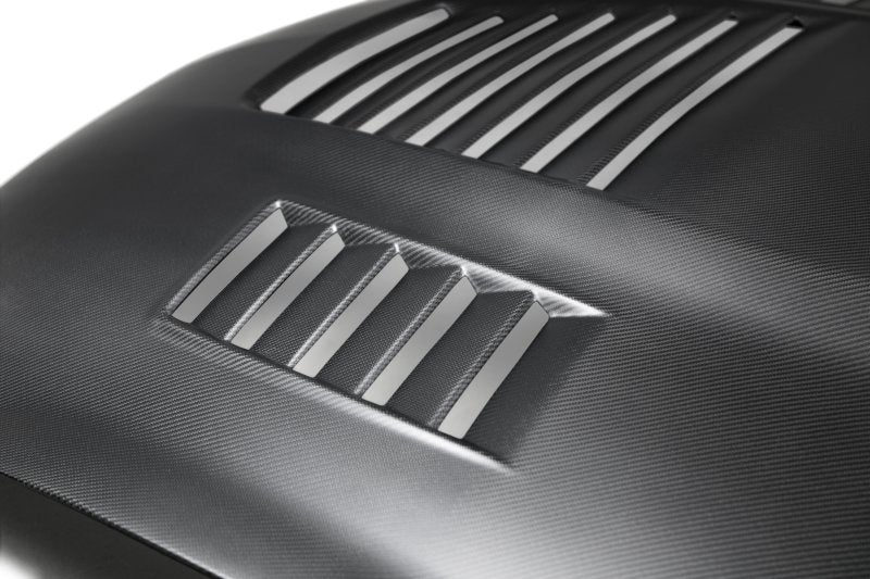 15-20 Ford Mustang Shelby GT350 Anderson Composites AC-HD15FDMU350-CR-DRY Type-CR Double Sided Carbon Fiber Hood