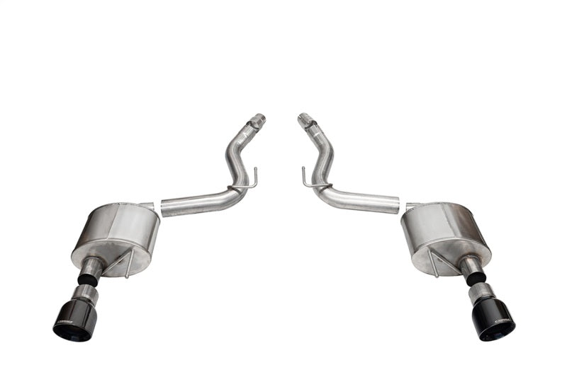 2024 Ford Mustang GT V8 5.0L Sport Corsa Performance 21252BLK Axle-Back Dual Rear Exit with 4.5in Black PVD Pro-Series Tips