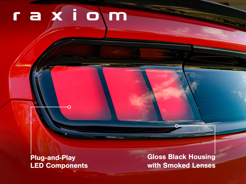15-23 Ford Mustang Raxiom 402183 Profile LED Tail Lights Gloss Black Housing (Smoked Lens)