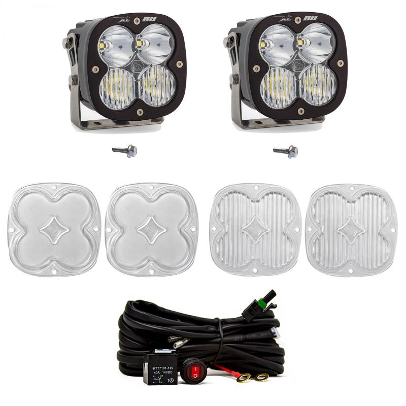 21+ Ford Bronco / 22+ Ford Bronco Raptor Baja Designs 447751 XL80 A-Pillar Light Kit  D/C