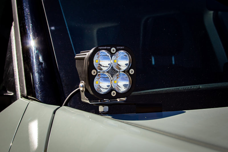 21-24 Ford Bronco Sport Baja Designs 447686 Squadron Pro A-Pillar Light Kit - Clear