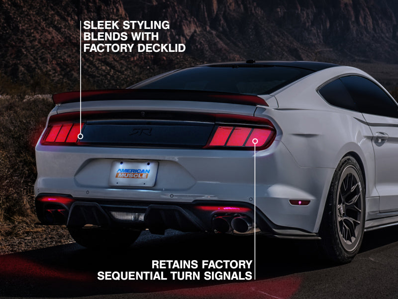 15-23 Ford Mustang Raxiom 402183 Profile LED Tail Lights Gloss Black Housing (Smoked Lens)