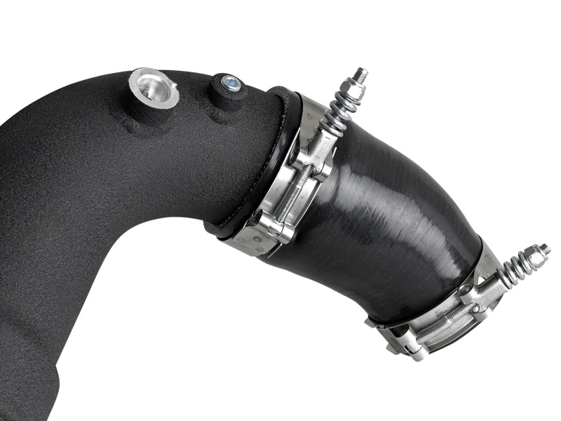 18-20 Ford F-150 V6 3.0L Power-Stroke AFE 46-20364-B 3.5in-3in BladeRunner Aluminum Hot & Cold Charge Pipe Kit-Black