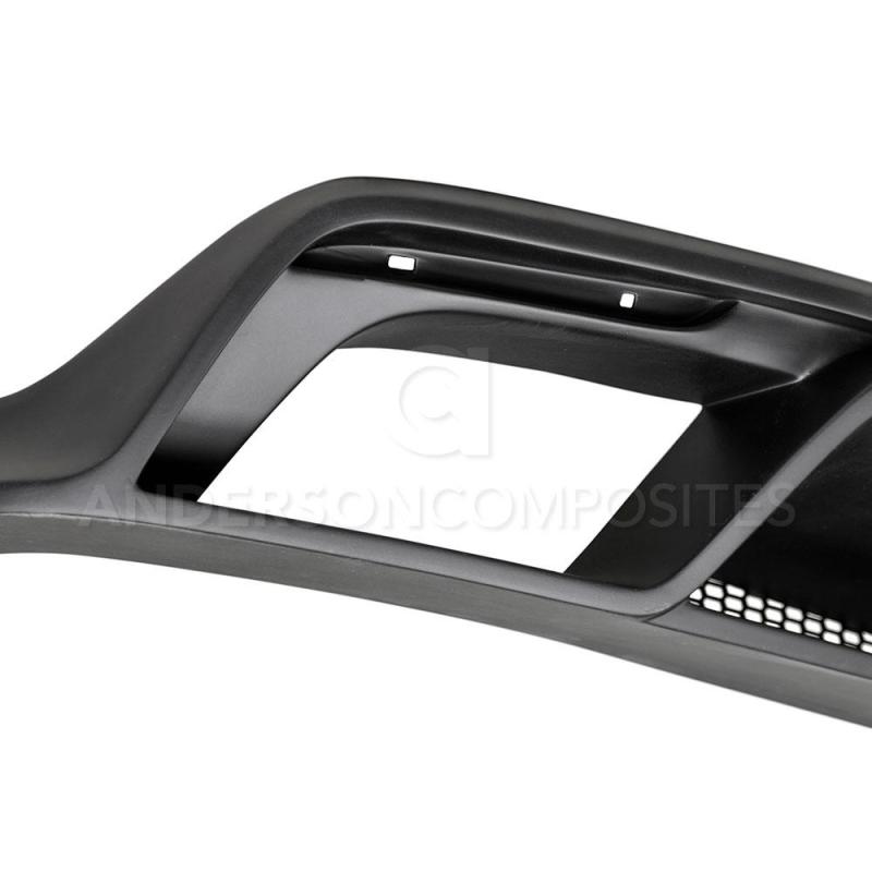 15-17 Ford Mustang Shelby GT350 V8 5.2L Anderson Composites AC-RL15FDMU-GR-GF R-Style Rear Valance (for Quad Tip Exhaust)