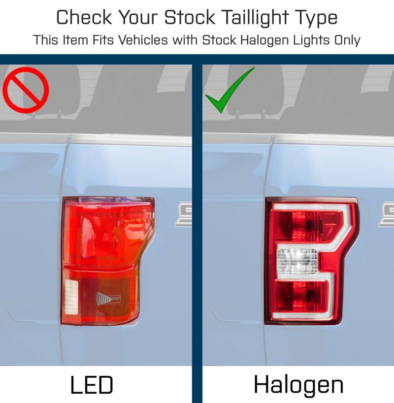 18-20 Ford F-150 Raxiom T548144 Axial Series LED Tail Lights w/ SEQL Turn Signals - Blk Housing (Clear Lens)
