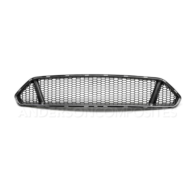 18-23 Ford Mustang Anderson Composites AC-FG18FDMU-GT Carbon Fiber Upper Grille