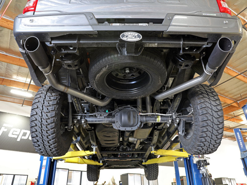 21-25 Ford F-150 V6 2.7L(tt)/3.5L(tt)/V8 5.0L aFe 49-33127-B Vulcan 3in 304 SS Cat-Back Exhaust w/ Black Tips