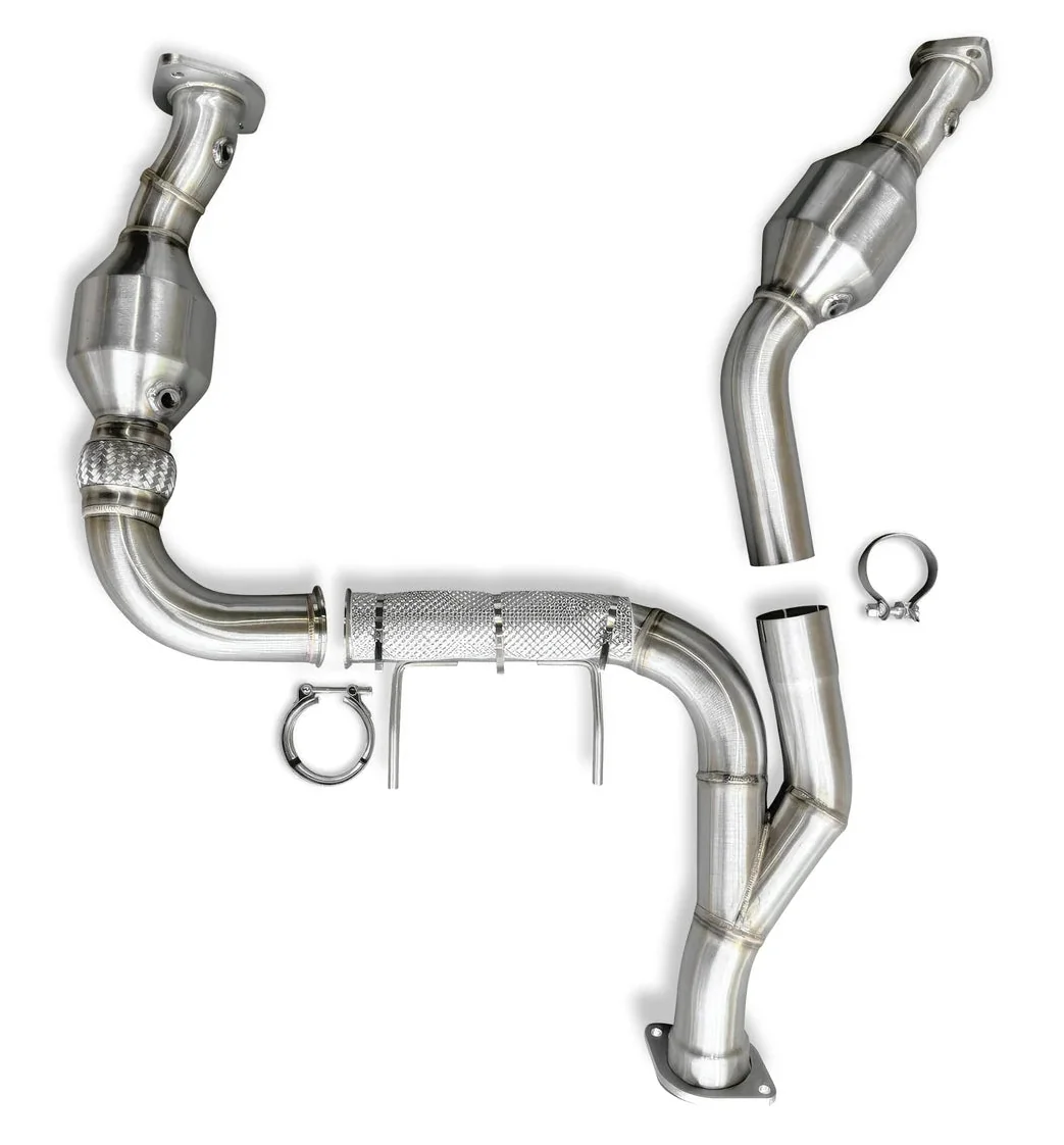 24-25 Ford F-150 3.5L EB CV Fabrication FF352425CDP-1 Stainless Steel Catted Downpipes
