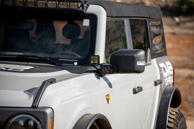21-26 Ford Bronco DV8 Offroad LBBR-08 A-Pillar Dual Light Pod Drop Mounts