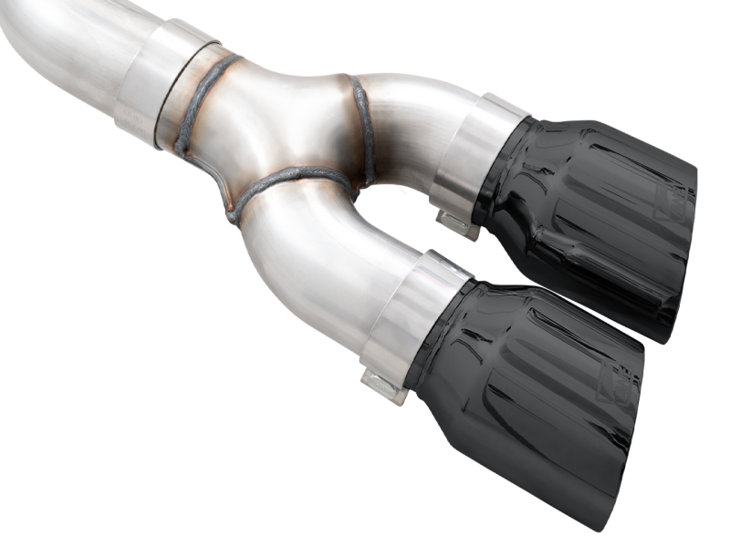 21-26 Ford F-150 AWE Tuning 3015-23059 0FG Dual Side Exit Cat-Back Exhaust - 4.5in Diamond Black Tips