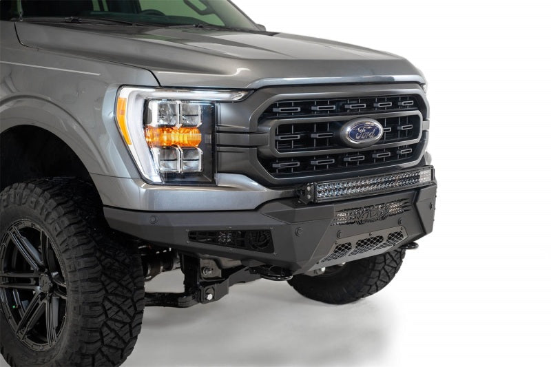 21-23 Ford F-150 Addictive Desert Designs F197431040103 HoneyBadger Front Bumper w/ Top Hoop