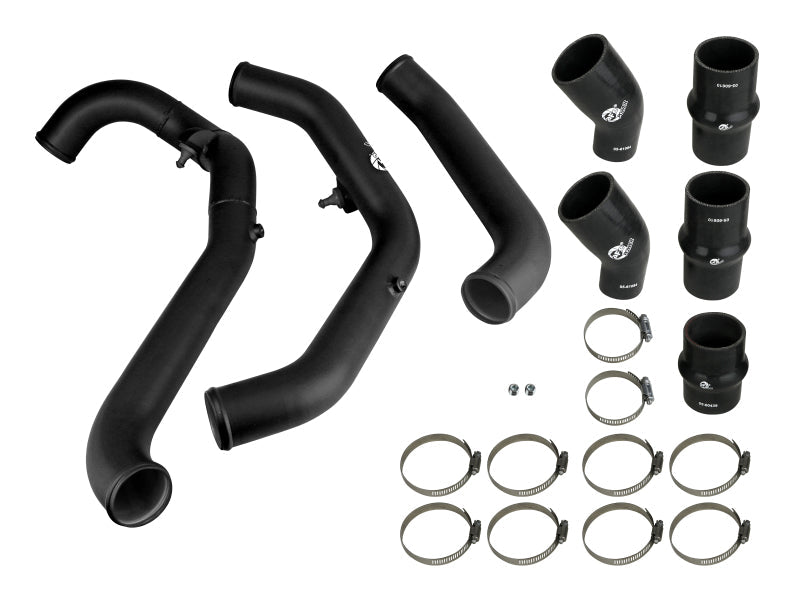 17-20 Ford F-150 & Raptor V6 3.5L EcoBoost aFe 46-20298-B Bladerunner Intercooler Tubes 2.5in Aluminum Hot Charge Pipe Black
