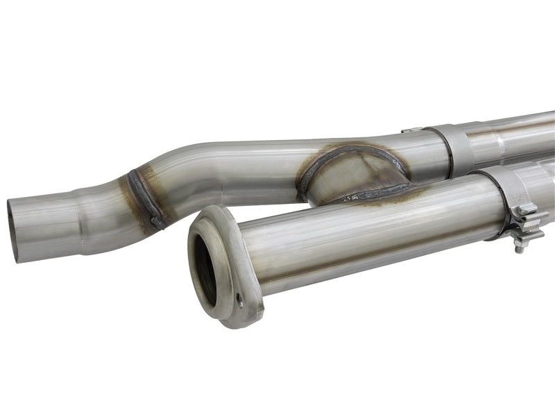 17-20 Ford F-150 Raptor V6-3.5L aFe 49-43091-B POWER Rebel Series 409 SS Cat Back Exhaust w/ Black Tips 3in  17