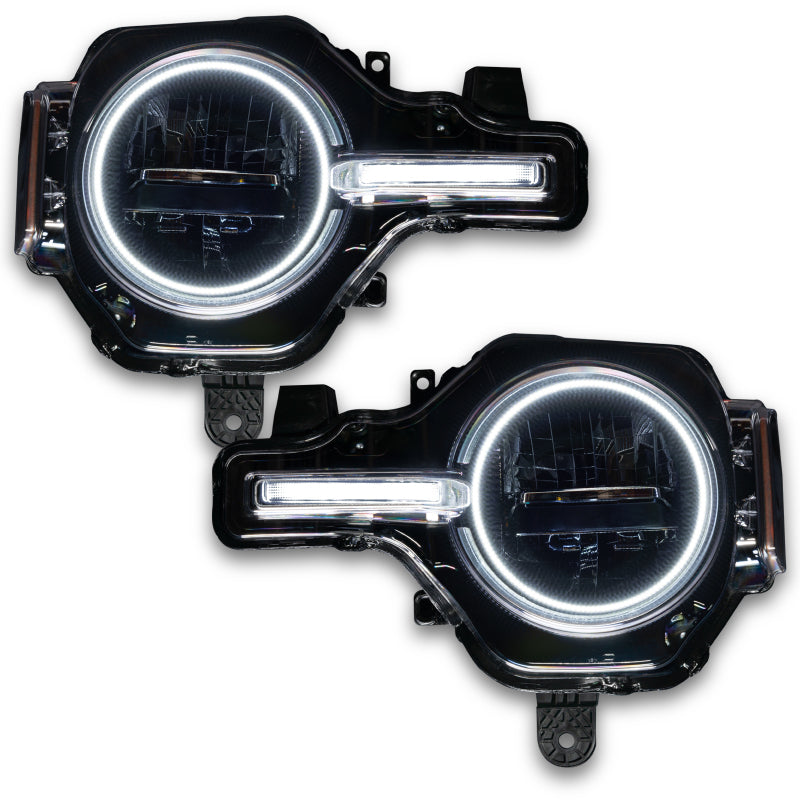 21-24 Ford Bronco Oracle 1471-334 Headlight Halo Kit w/DRL Bar - Base Headlights ColorSHIFT® - w/ No Controller