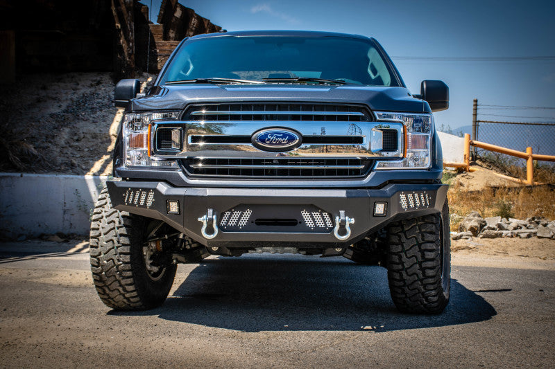 18-20 Ford F-150 DV8 Offroad FBFF1-08 Steel Front Bumper w/ Light Holes
