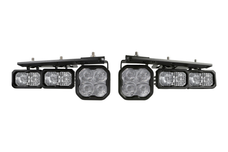 21-23 Ford Bronco Diode Dynamics DD7179 Stage Series Fog Pocket Kit - Yellow Sport