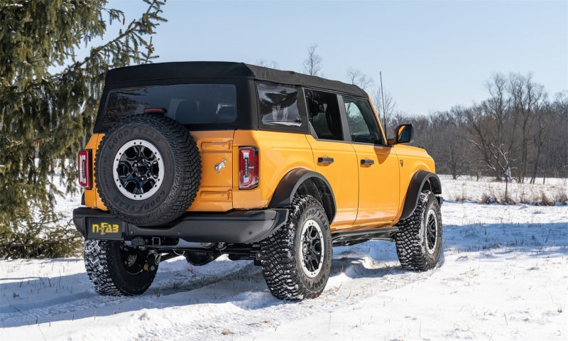 21-22 Ford Bronco 4 Door N-Fab TSF214B-TX Trail Sliders - Textured Black