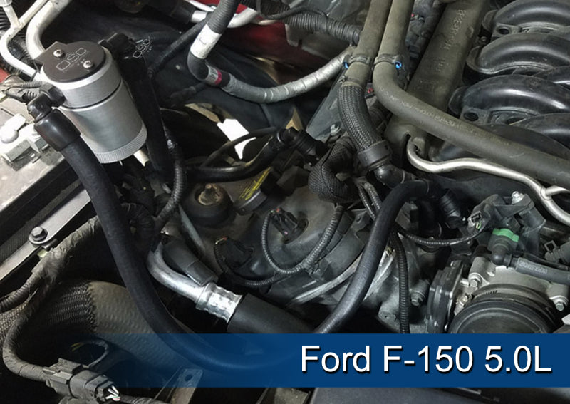 11-26 Ford F-150 2.7L / 3.5L / 5.0L & 18-21 Ford Expedition 3.5L J&L 3016P-C Passenger Side Oil Separator 3.0 - Clear Anodized