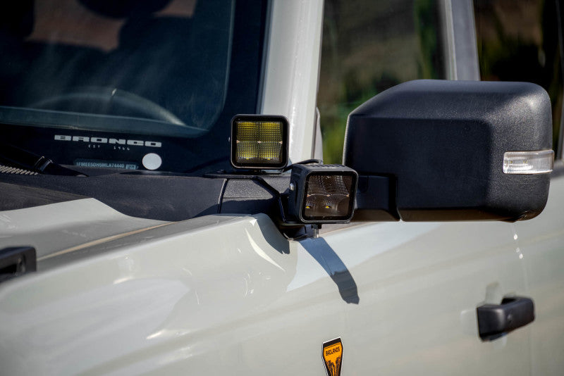 21-26 Ford Bronco DV8 Offroad LBBR-08 A-Pillar Dual Light Pod Drop Mounts