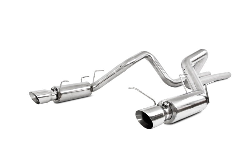 11-14 Ford Mustang V8 5.0L MBRP S7264409 Dual Split Rear Race Version T409 3in Cat Back Exhaust System