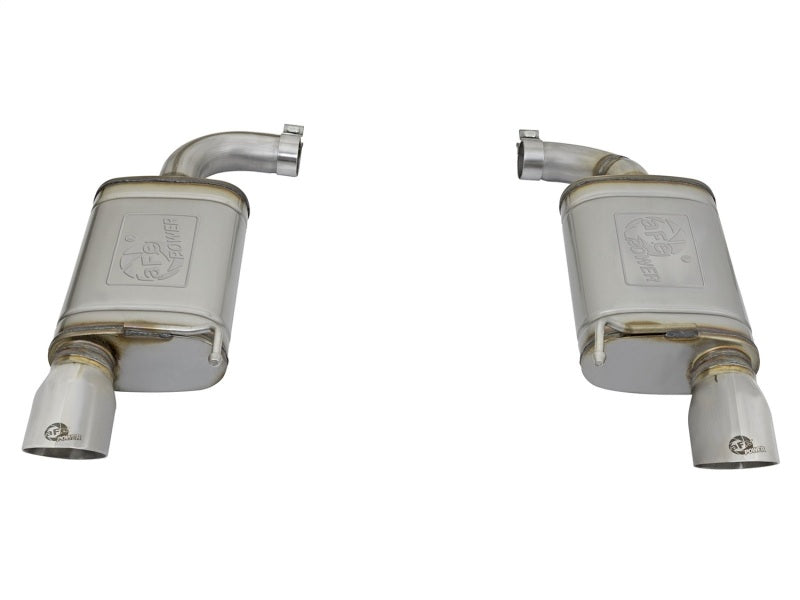 15-21 Ford Mustang L4 2.3L / V6 3.7L AFE 49-43085-P MACH Force-Xp 2.5in 409 SS Axle-Back Exhaust System w/ Polished Tips