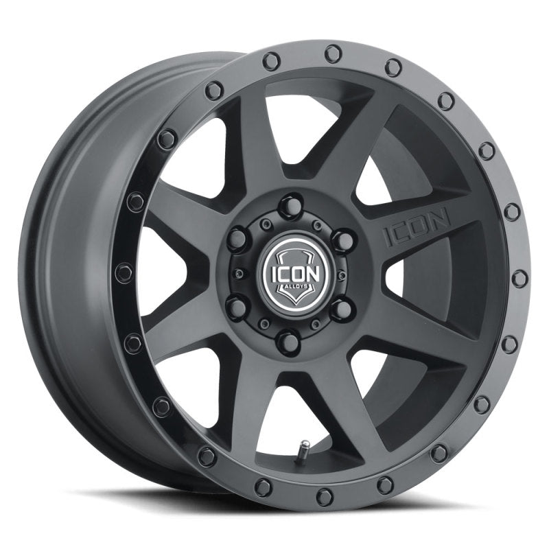 21-23 Ford Bronco / 19-23 Ford Ranger ICON 1818909060DB Rebound 6in BS 18x9 6x5.5 25mm Offset 95.1mm Bore Double Black Wheel