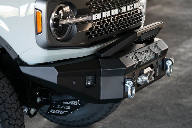 21-24 Ford Bronco V6 2.3L & 2.7L DV8 FBBR-01 Offroad Front Bumper Winch Capable w/ Optional Bull Bar/Aux Light Opening