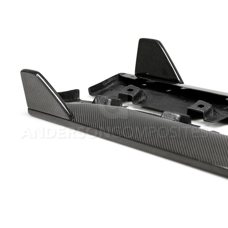 15-23 Ford Mustang Anderson Composites AC-SS15FDMU-GR Style Rocker Panel Splitter