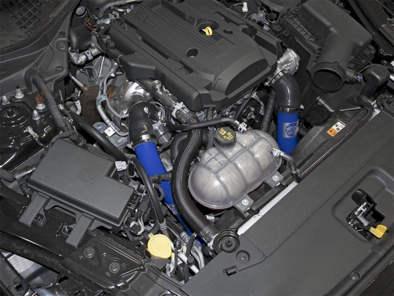 15-23 Ford Mustang L4 2.3L aFe 46-20258-L Bladerunner Intercoolers I/C 2.5" Aluminum Hot Charge Pipe Blue