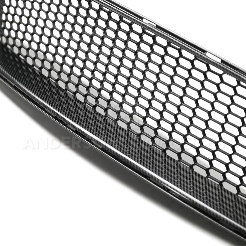 18-23 Ford Mustang Anderson Composites AC-FG18FDMU-GT Carbon Fiber Upper Grille