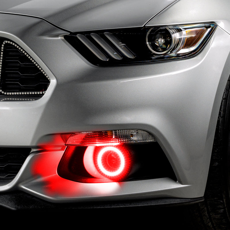15-17 Ford Mustang Oracle 1235-332 Dynamic ColorSHIFT RGB+A Projector Surface Mount Fog Light Halo Kit