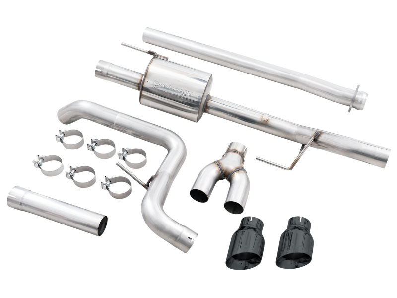 21-26 Ford F-150 AWE Tuning 3015-23059 0FG Dual Side Exit Cat-Back Exhaust - 4.5in Diamond Black Tips