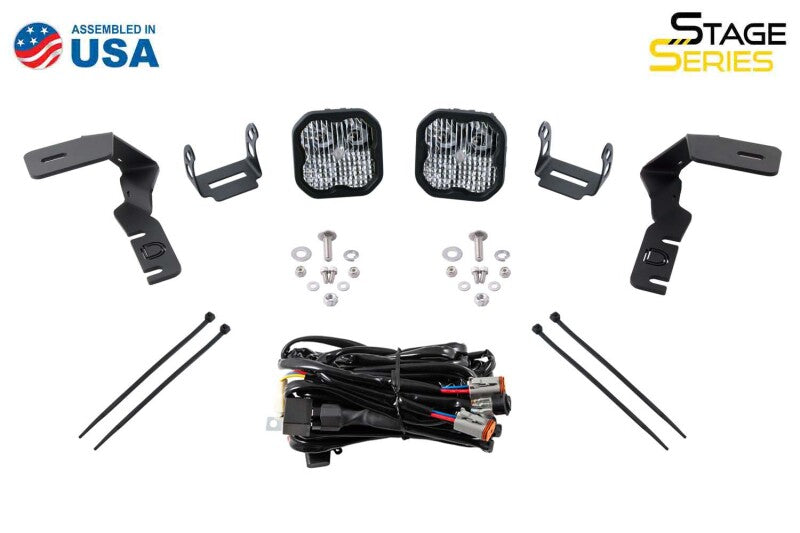 19-23 Ford Ranger Diode Dynamics DD6586 Pro SS3 LED Ditch Light Kit - Yellow Combo