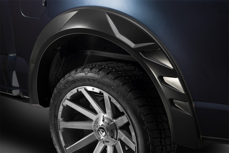 21-25 Ford F-150 / Raptor (Exl. F150 Lightning) Husky Liners 2802972 DRT Style Fender Flares (Smooth) 4pc - Blk