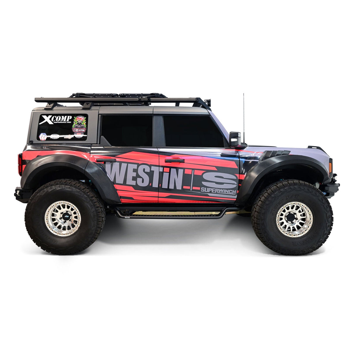 21-26 Ford Bronco 4DR Westin 20-44195  Outlaw Drop Running Boards Textured Black
