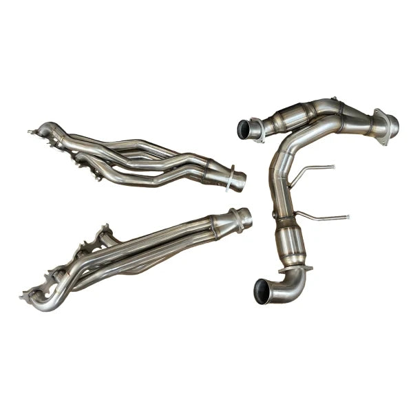 21-24 Ford F-150 V8 5.0L Kooks Headers 1371H230 1-3/4in SS Header w/ Green Catted Connection Pipe