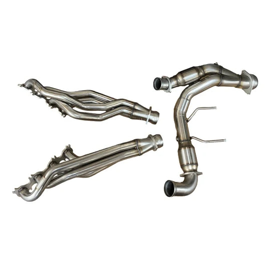 21-24 Ford F-150 V8 5.0L Kooks Headers 1371H230 1-3/4in SS Header w/ Green Catted Connection Pipe