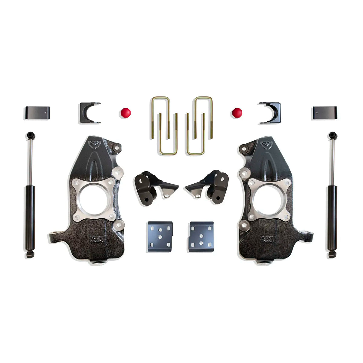 MaxTrac Suspension KS334124 2021-2024 F-150 2WD/4WD 2″/4″ Lowering Kit with Spindles