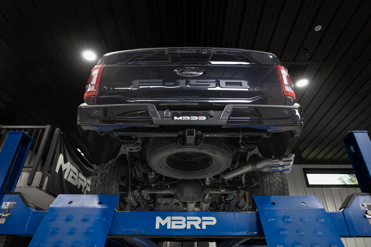 21-26 Ford F-150 2.7L / 3.5L / 5.0L MBRP S5277BLK 3in Cat Back Single Side Exit Exhaust - Black